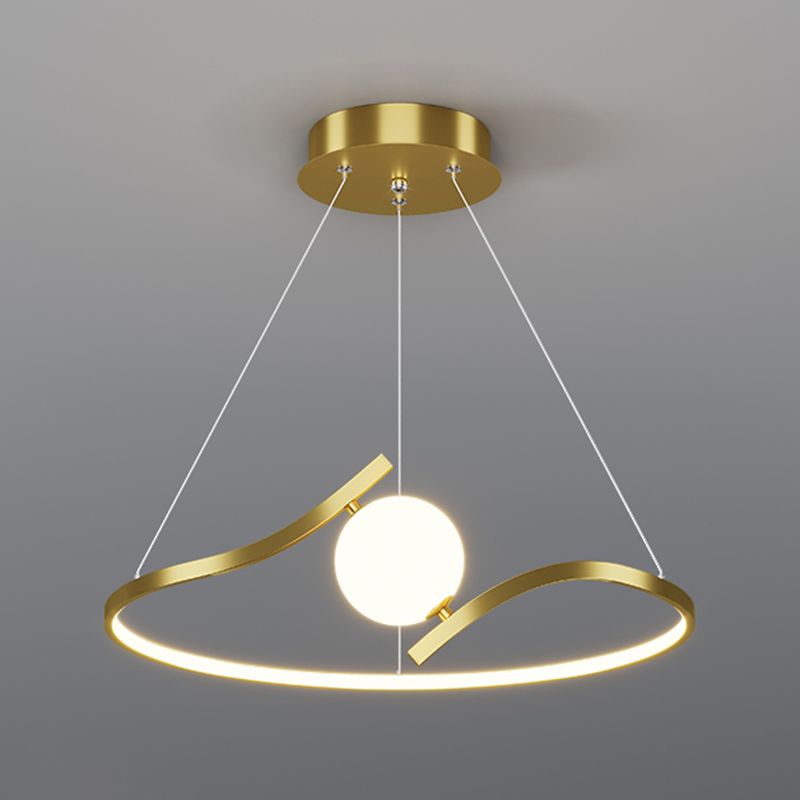 Lineare Formmetallanhänger Leuchten moderne 2-Licht-Hangleuchten