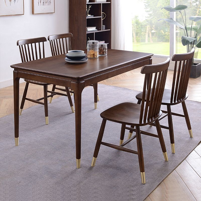 Contemporary Wooden Dining Set Standard Height Dining¬†Room¬†Table¬†Set for Home Use