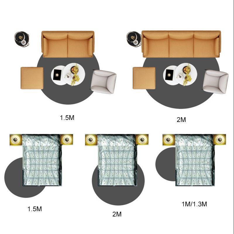 Blue Nonrepresentational Rug Polyester Simple Rug Washable Rug for Living Room