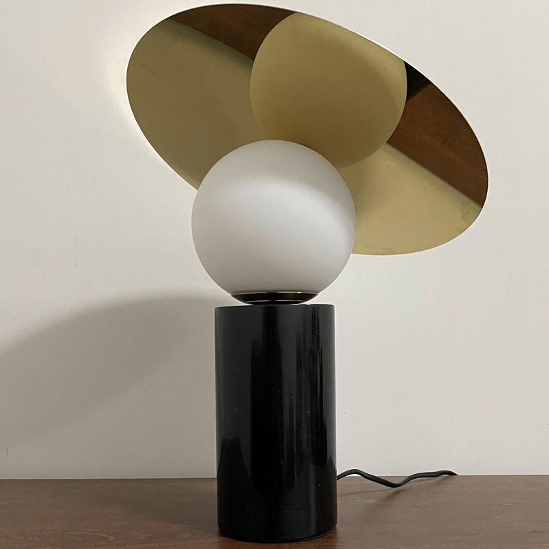 Nuits rondes en métal et lampe de style simplicité Lumière avec base en marbre