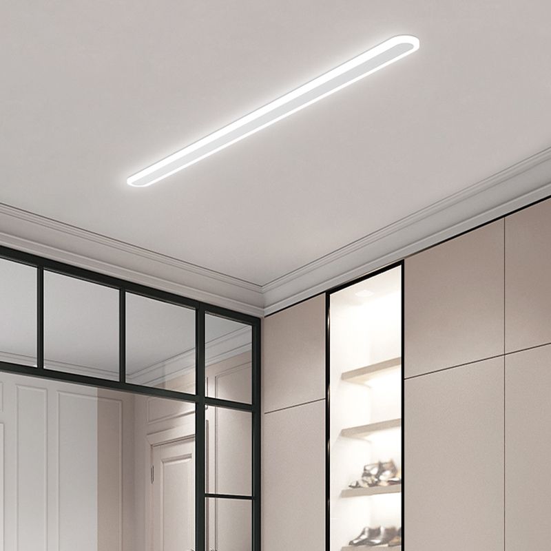Linear Ceiling Light Fixture Simple Flush Mount for Corridor