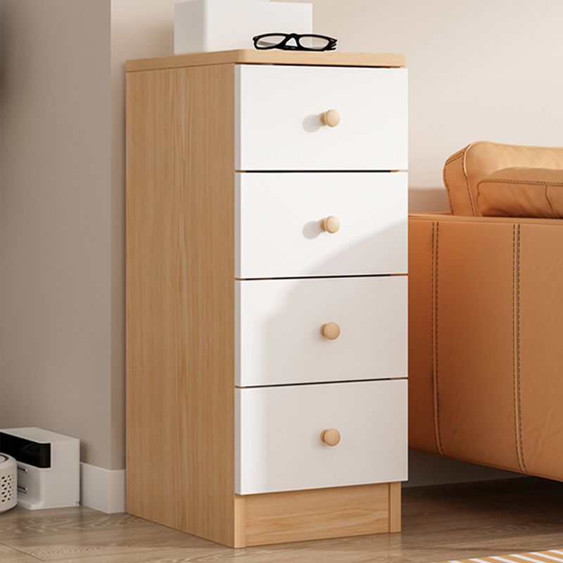 Contemporary Wooden Accent Cabinet Bar Pulls Handle Design Storage Cabinet