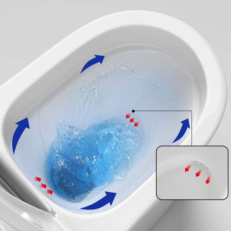 Traditional Floor Mounted Flush Toilet All In One Siphon Jet Toilet