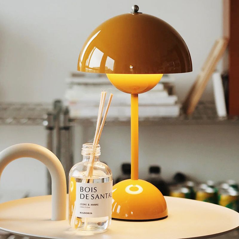 Macaron Flower Bud Shaped Night Lamp Touch Dimming Bedside LED Table Light