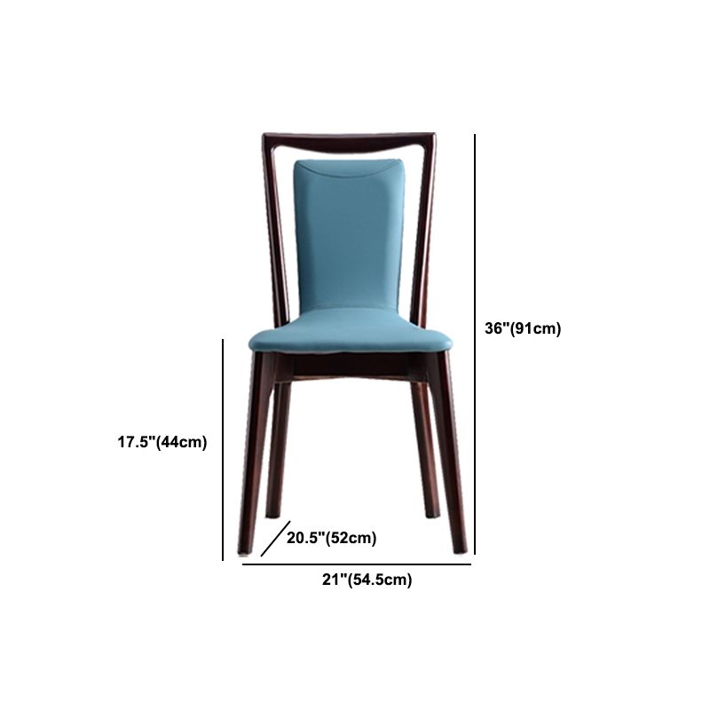 Solid Wood Traditional Dining Chair Matte Finish Side Chair for Home