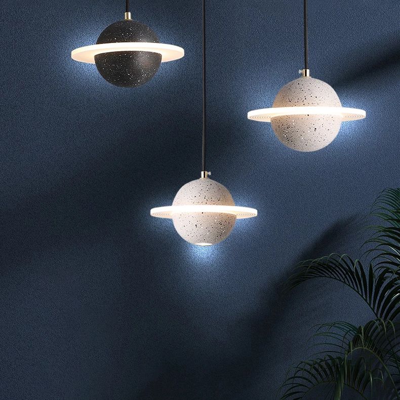 Creative Universe LED Pendant Light Simplicity Hanging Lamp for Bedroom Foyer