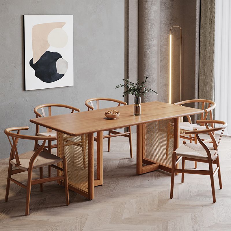 Contemporary Pine Dining Room Set 1/4/5/6 Pieces Home Dining Bench Set