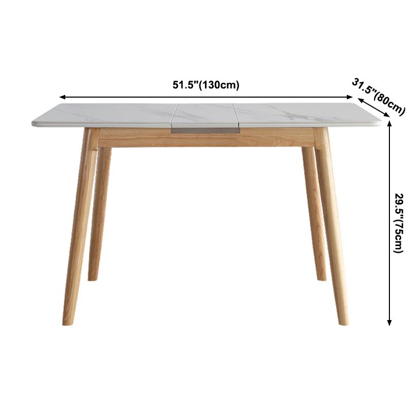 Mesa de comedor de piedra rectángulo Mesa de comedor de lujo tradicional para el hogar