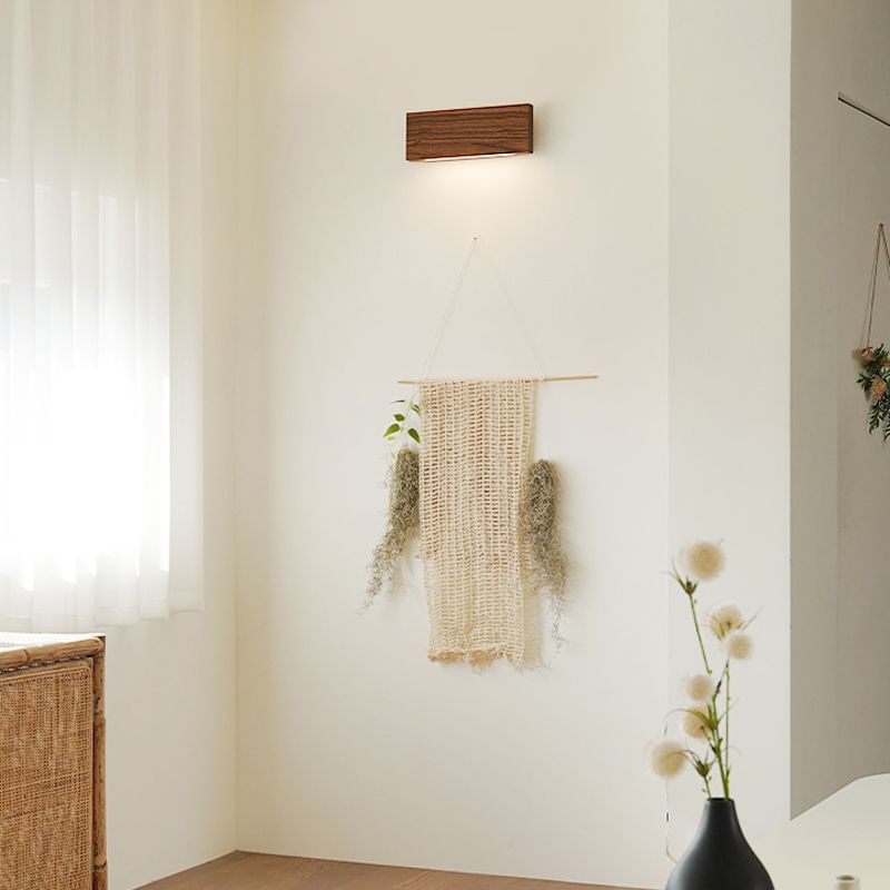 Modern Style Wall Light Creative Wooden Wall Light Fixtures for Bedroom Sitting Room