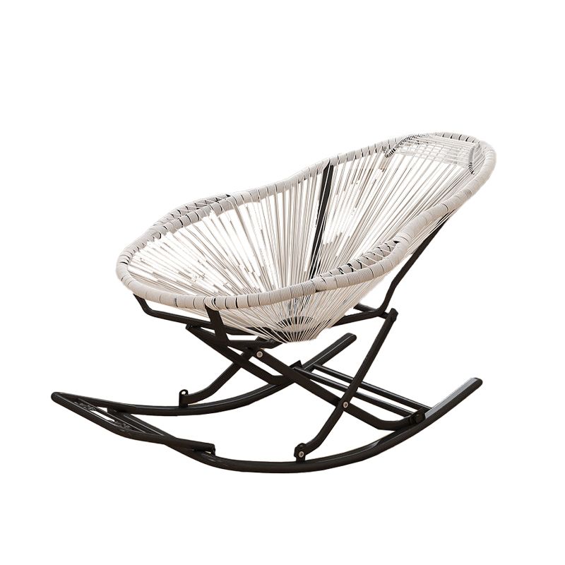 Simple Style Iron Base Balcony Lazy Chair Leisure Rocking Chair