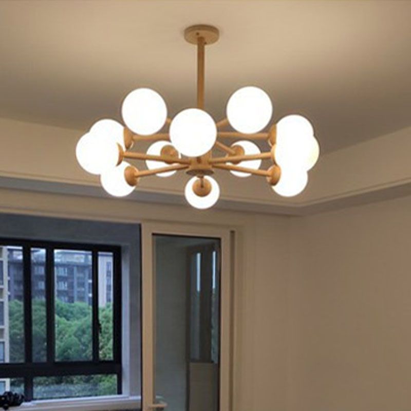Hölzerne Lampenanhänger Kronleuchter Decke Hängende Leuchte für den Salon