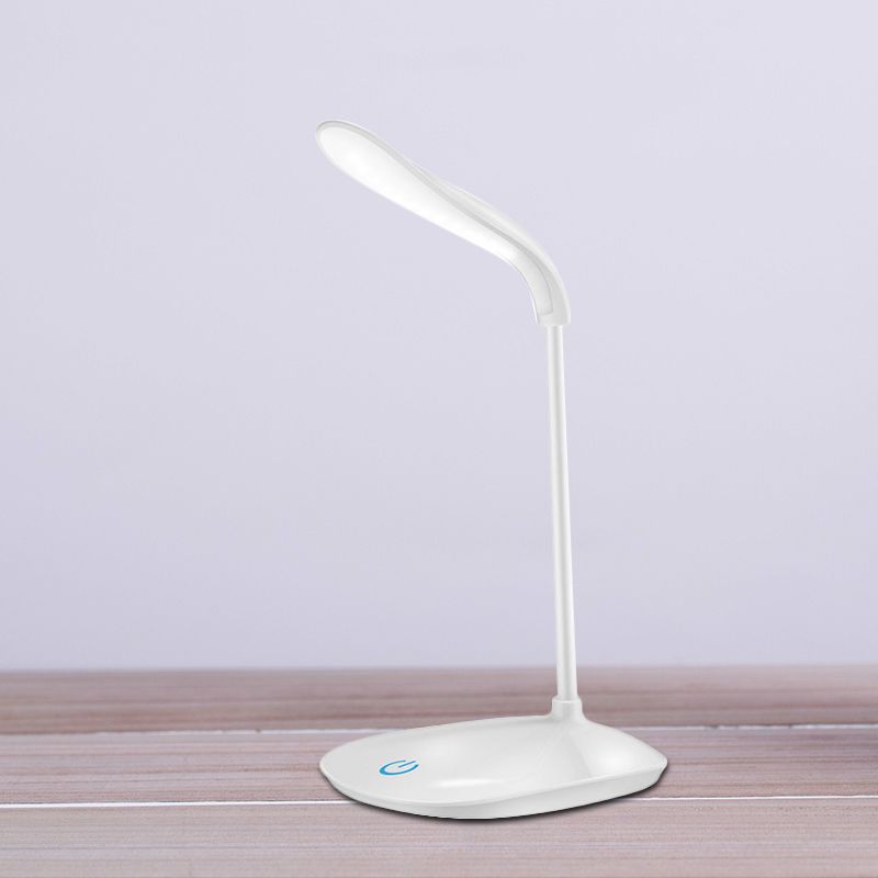 Blue/Pink/White USB Charging Desk Lamp Modern Style Touch-Sensitive Table Lamp for Reading