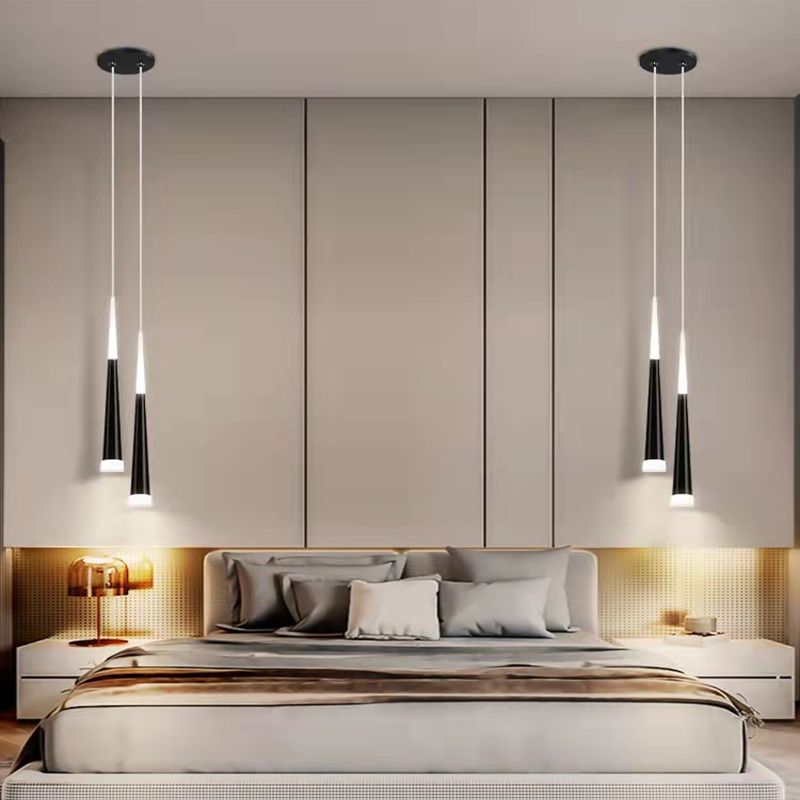 Éclairage pendentif contemporain LED suspendue avec une teinte acrylique pour la salle à manger