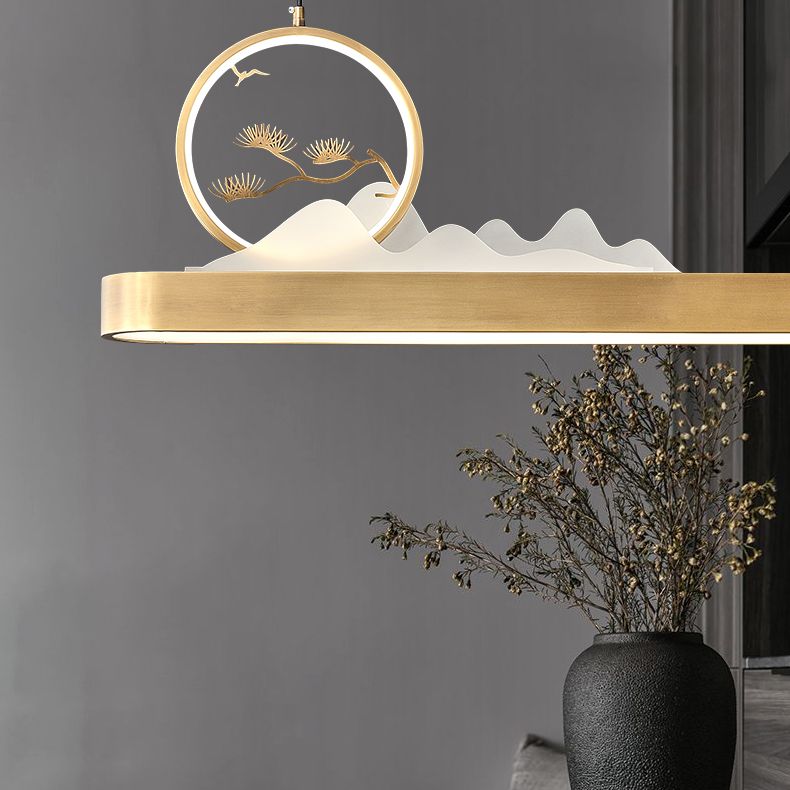 Luces LED lineales de 1 luces lineales de iluminación de la isla china para el comedor