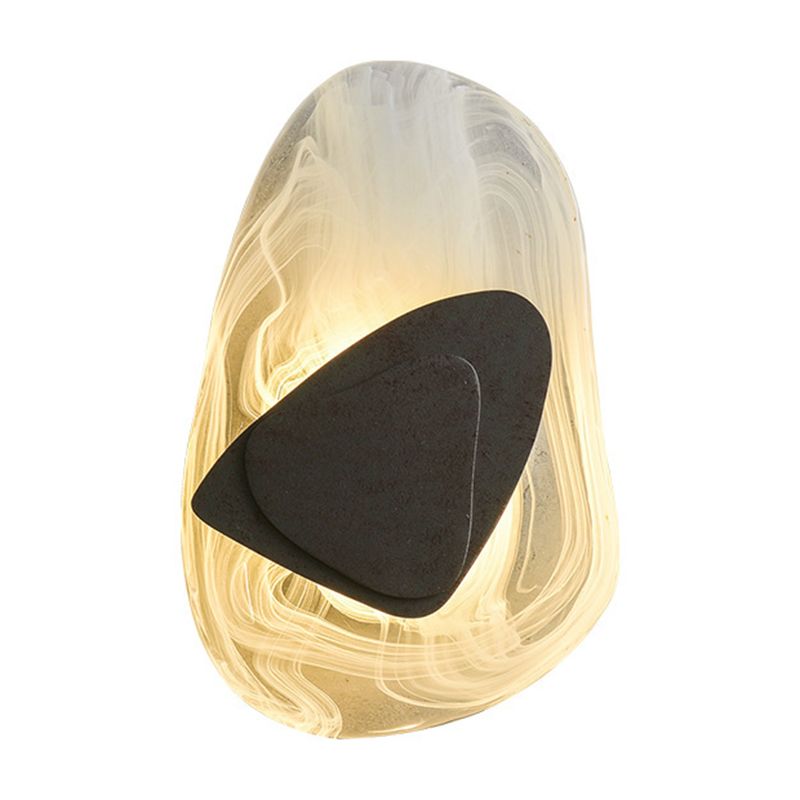 Glass Sconce Light Fixtures Black/Gold Wall Mounted Lights for Living Room