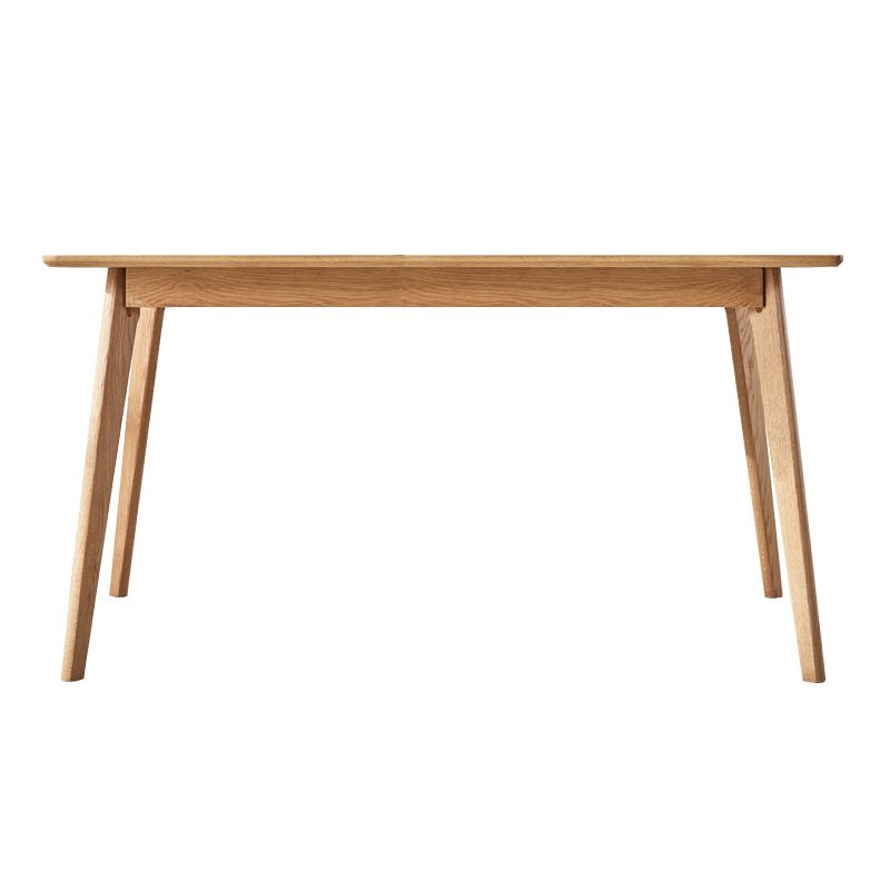 Modern Oak Wood Table for Restaurant Rectangle Dining Table with 4 Legs