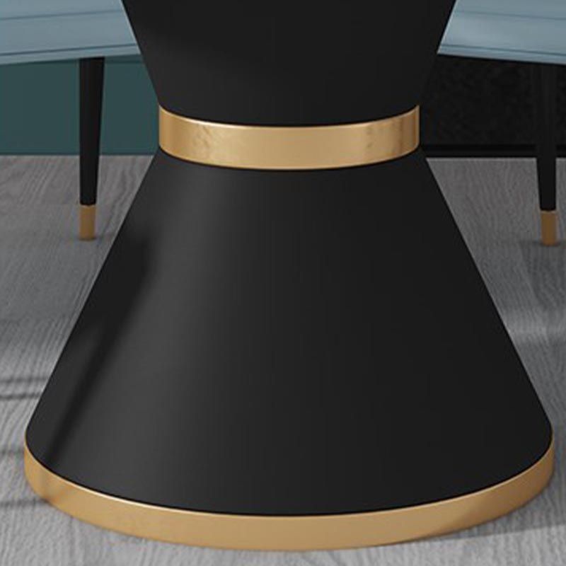 White Marble Top Dining Site Table Traditional Luxury Round Pedestal Table
