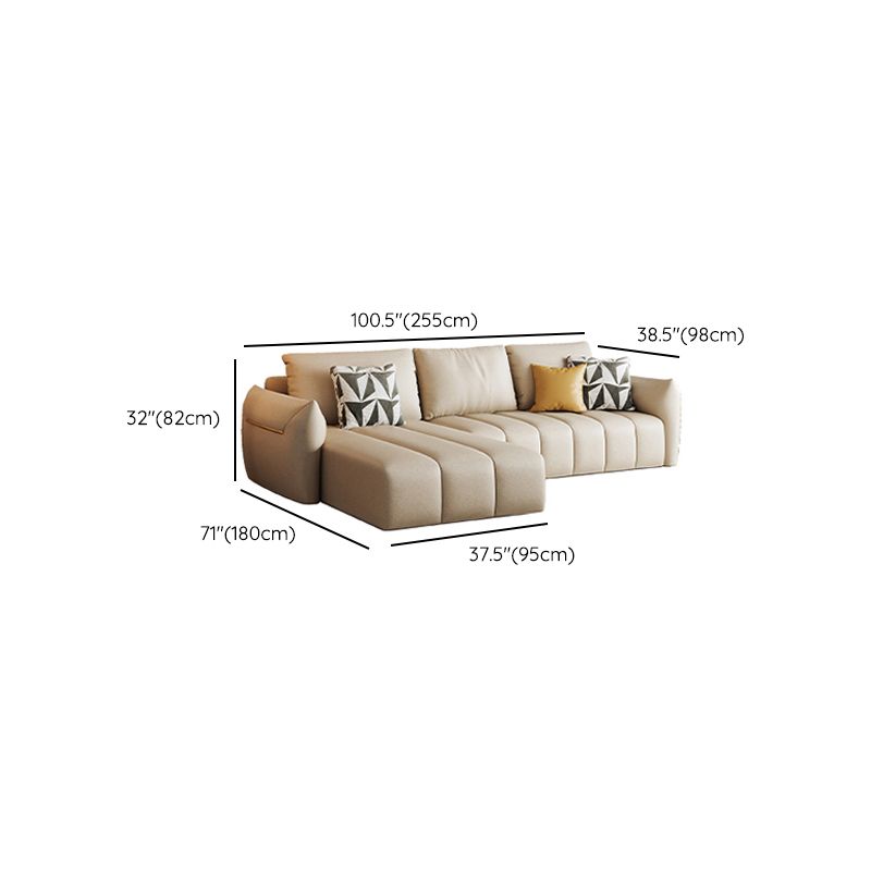 Tropical Fabric White Seating 32.2"H Standard Settee for Living Room