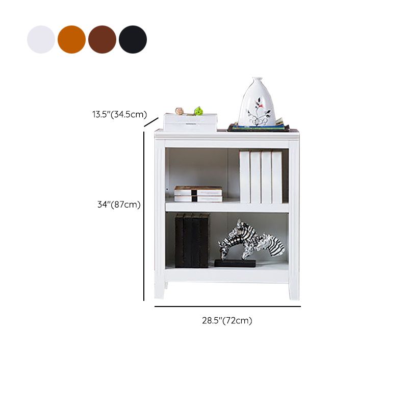 Contemporary Wood Bookshelf Standard Book Shelf for Home Office 13.6" Wide