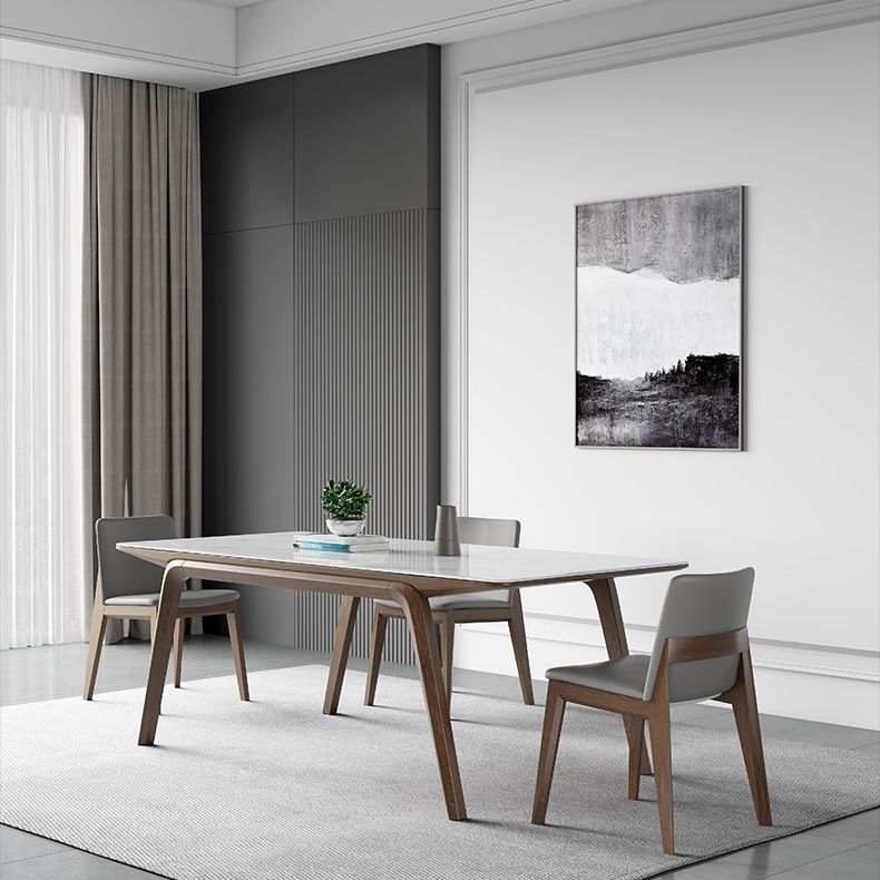 Designer Style Sintered Stone Top Dining Set Rectangle 1/3/4/5/7 Pieces Dining Table Set