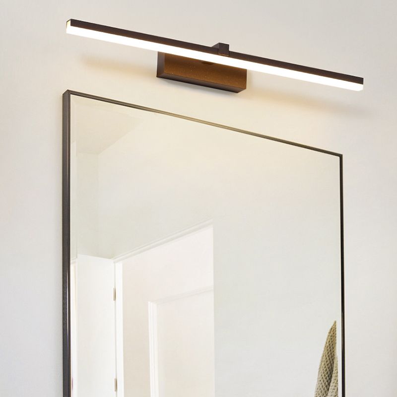 Luz de tocador doméstico accesorios modernos de iluminación de espejo lineal para el baño