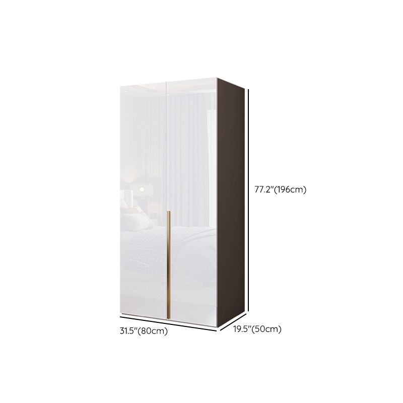 Bedroom Soft Close Doors Armoire Modern Style Wooden Wardrobe Cabinet