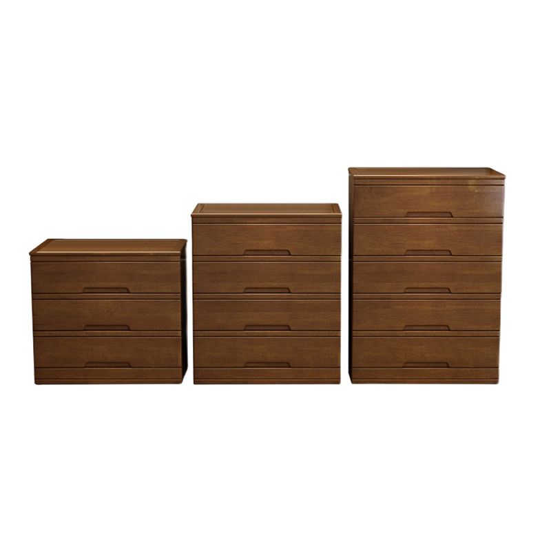 Modern Rectangle Cabinet Grooves Wood Side Cabinet with Drawer
