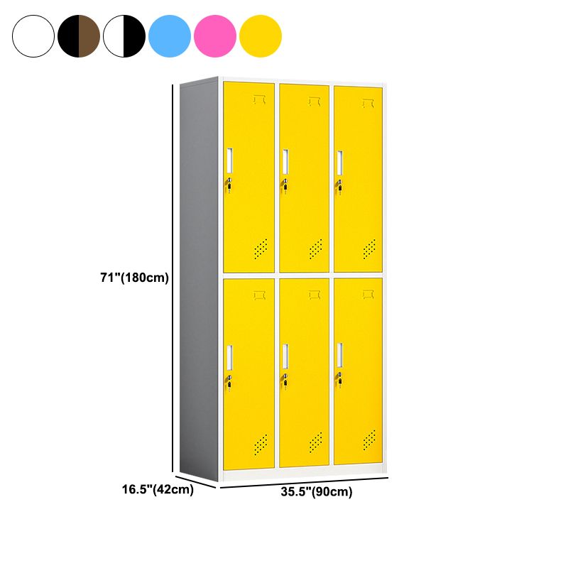 Contemporary Steel Storage Cabinet Non-Hanging Wardrobe Armoire
