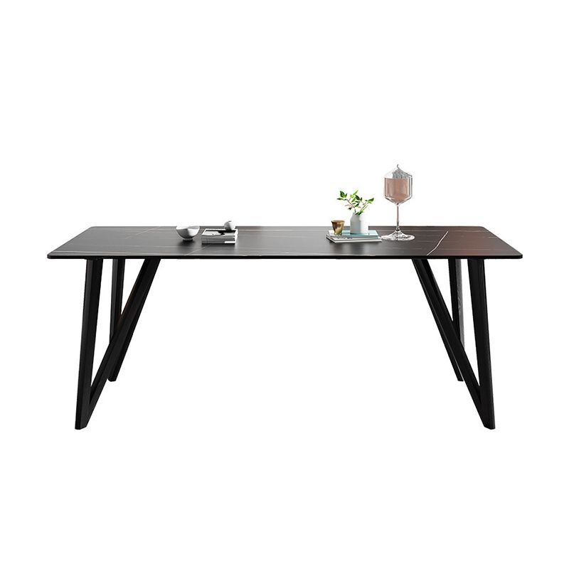 Matte Finish Dining Table Set with Wooden Frame 1/4/5/7 Pieces Glam Dinette Set for Home