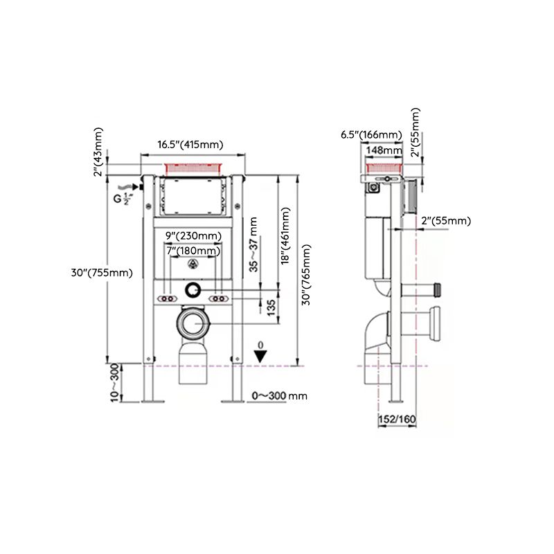Contemporary Wall Hung Flush Toilet Heated Seat Included Urine Toilet for Bathroom