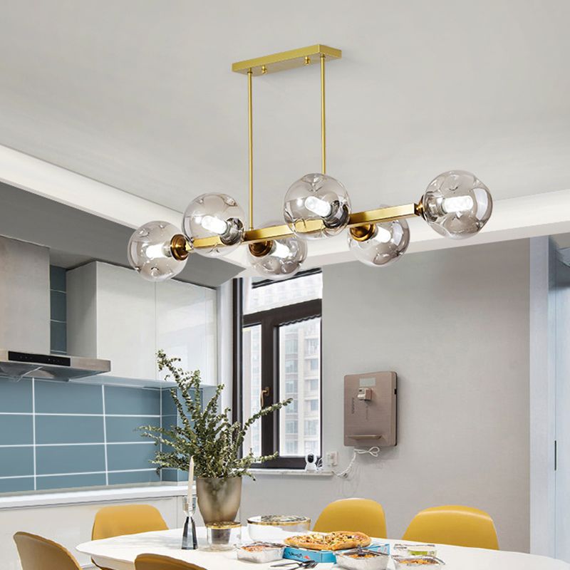 Bubbles Restaurant Island Pendant Light Glass Postmodernism Hanging Light Fixture