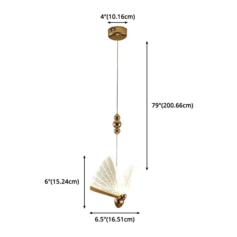 Butfly acrylique pendentif éclairage