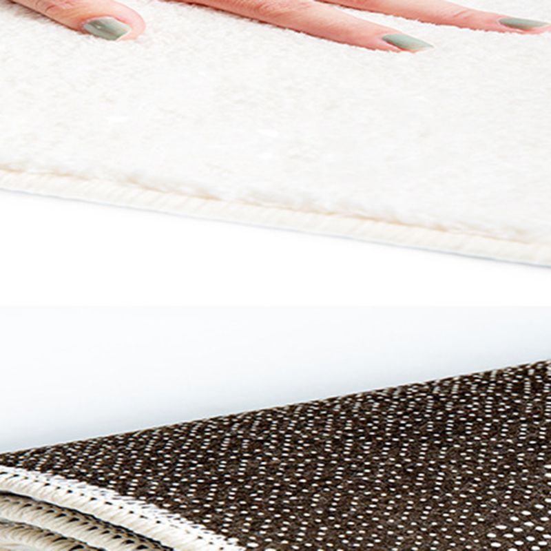 Abstract Pattern Rug Synthetic Carpet Pet Friendly Stain Resistant Rug for Bedroom