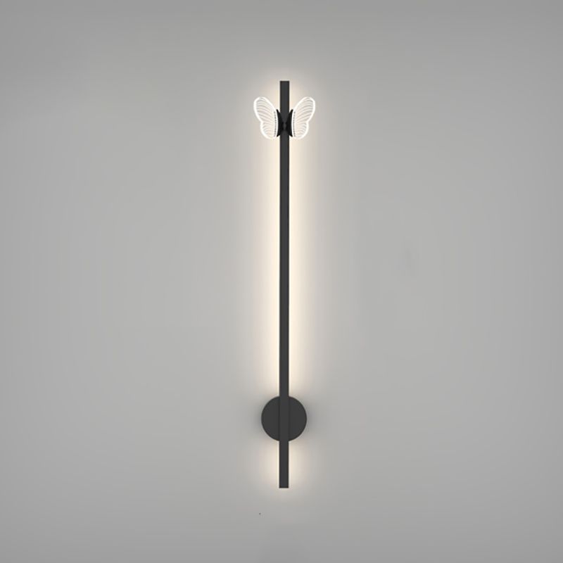 Linear Shape Metal Wall Lights Modern Style 2 Light Wall Mounted Light Fixtures