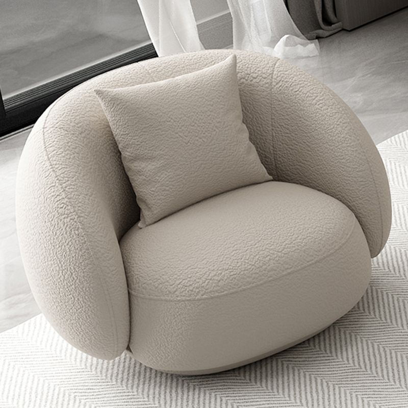 Modern Style Sofa with Curved Back and Padded Sponge Seat Sofa