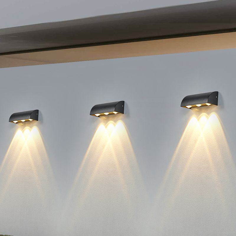 3 Lights Wall Lamp Modern LED Wall Mount Lamp with Aluminum Shade for Garden
