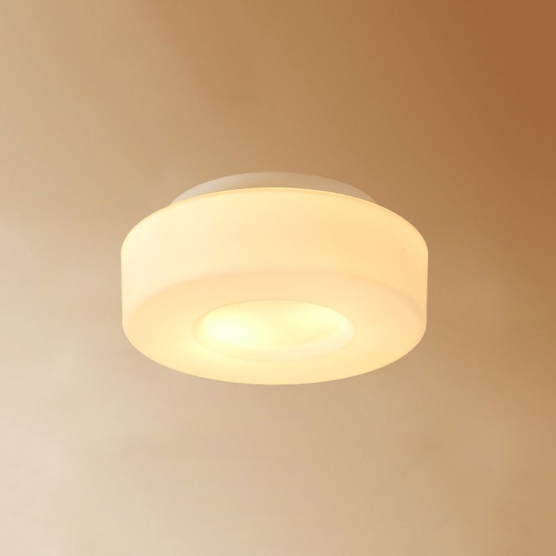 Simple Ceiling Light American Ceiling Mount Light with Glass Shade for Bedroom