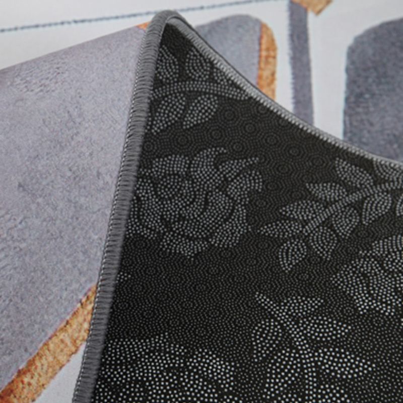 Wit eenvoudig tapijt polyester controle print tapijt vlekbestendig tapijt voor woonkamer