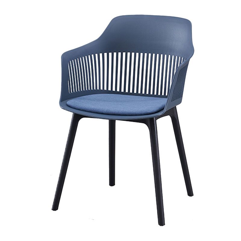 Sillas de comedor de estilo moderno Silla lateral con brazo de plástico para cocina