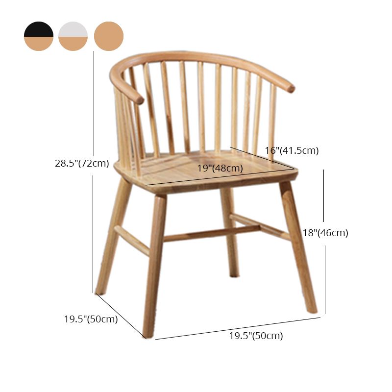 Contemporary Style Dining Wooden Chair Kitchen Dining Armless Side Chairs