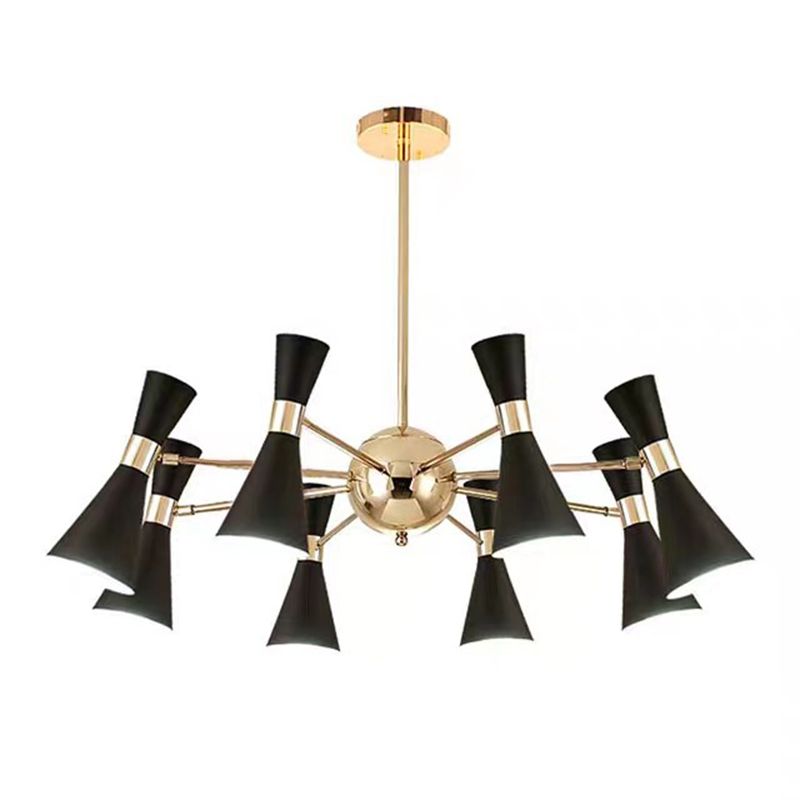 Postmodern Style Metal Pendant Light Living Room Multi-Light Chandelier