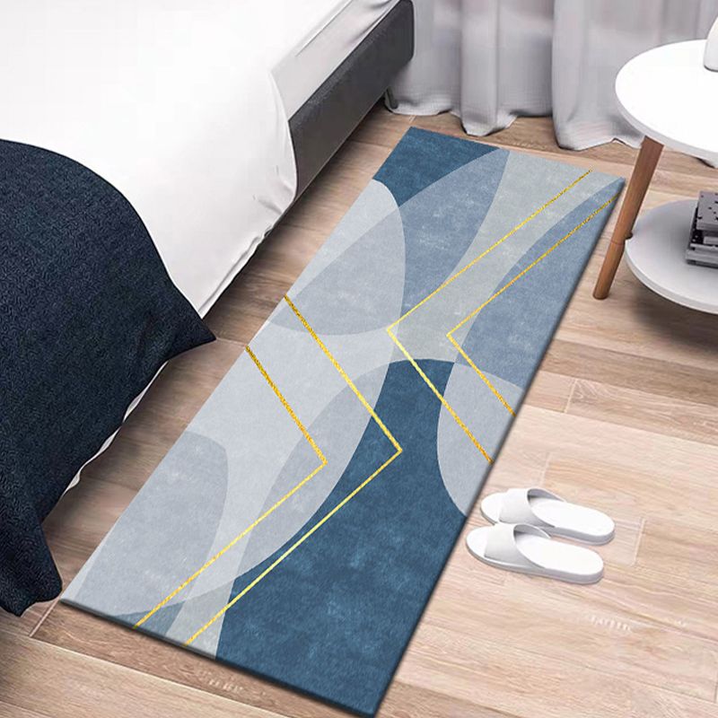 Gray Contemporary Carpet Blending Graphic Carpet Stain Resistant Carpet for Drawing Room