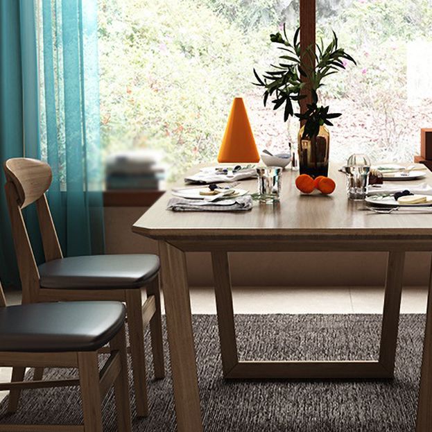 Design moderne 1/2/5/7 Pièces meubles table à manger en bois massif et chaises pour la cuisine