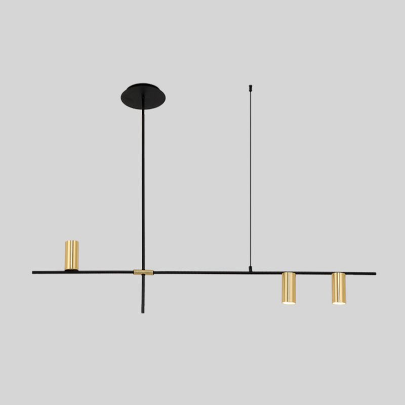 Black/Gold Aluminum Island Pendant Lighting Modern Island Hanging Light