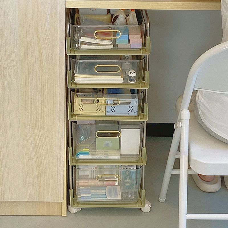 Modern Open Back Standard Bookshelf Plastic Bookcase for Study Room