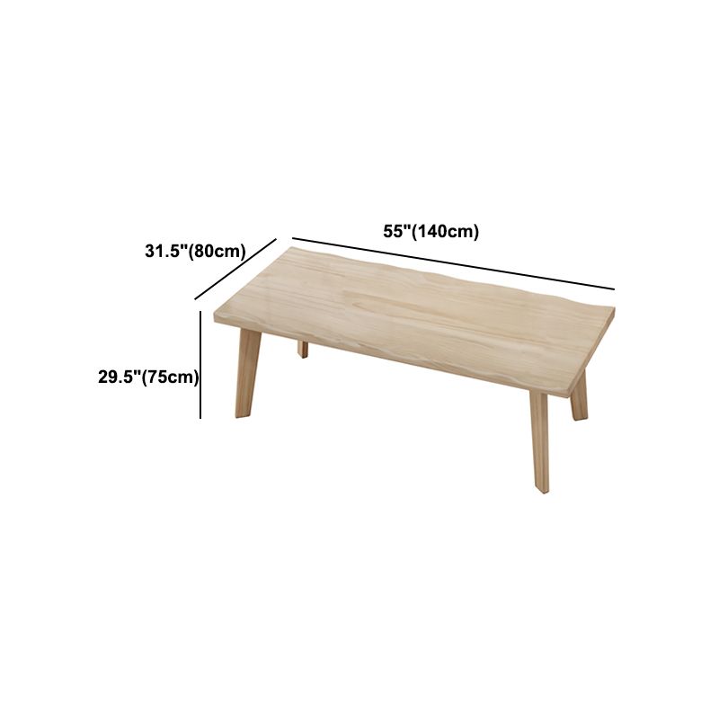 Modern Style Dining Table Rectangle Solid Wood Table for Home