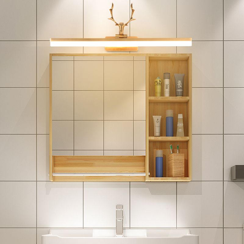 American Style Linear Vanity Lighting Fixtures with Antlers Acrylic Vanity Sconce