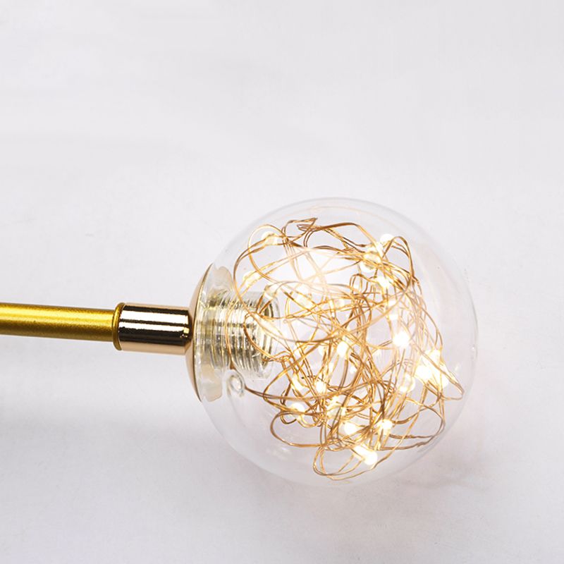 2-Light Round Wall Lighting Ideas Modern Style Metal Wall Mount Lamp