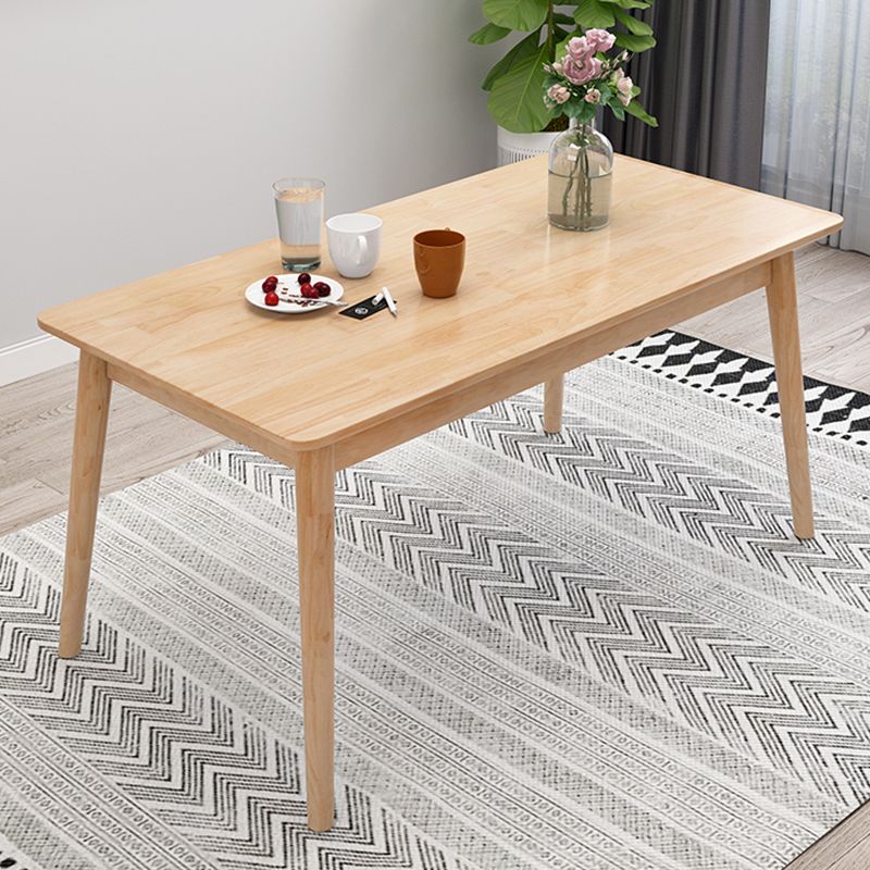 Contemporary Style Standard Wood Dining Room Set of Rectangle Shape for Kitchen Table Set