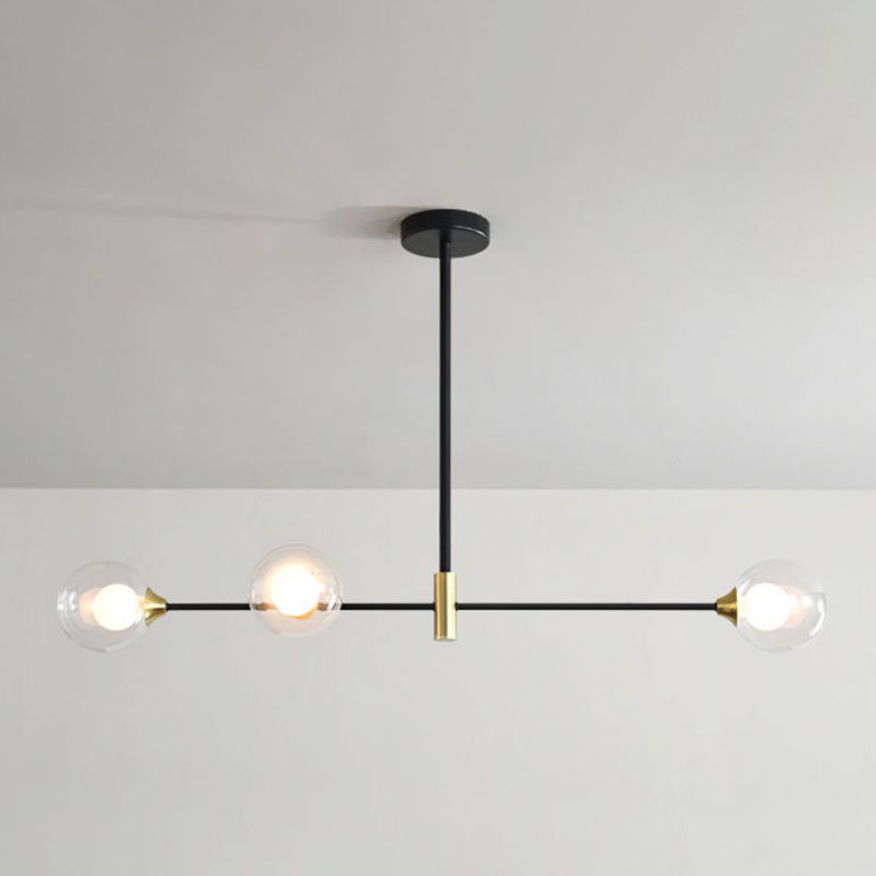 Modern Style Global Shape Island Lights Glass 3/4 Lights Pendant Light